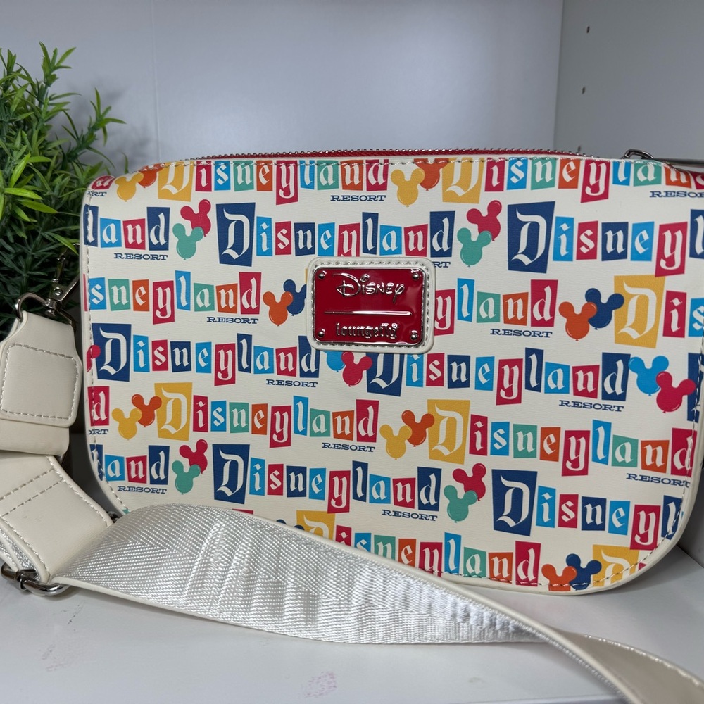 Disneyland 65th anniversary crossbar Loungefly NWT